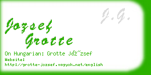 jozsef grotte business card